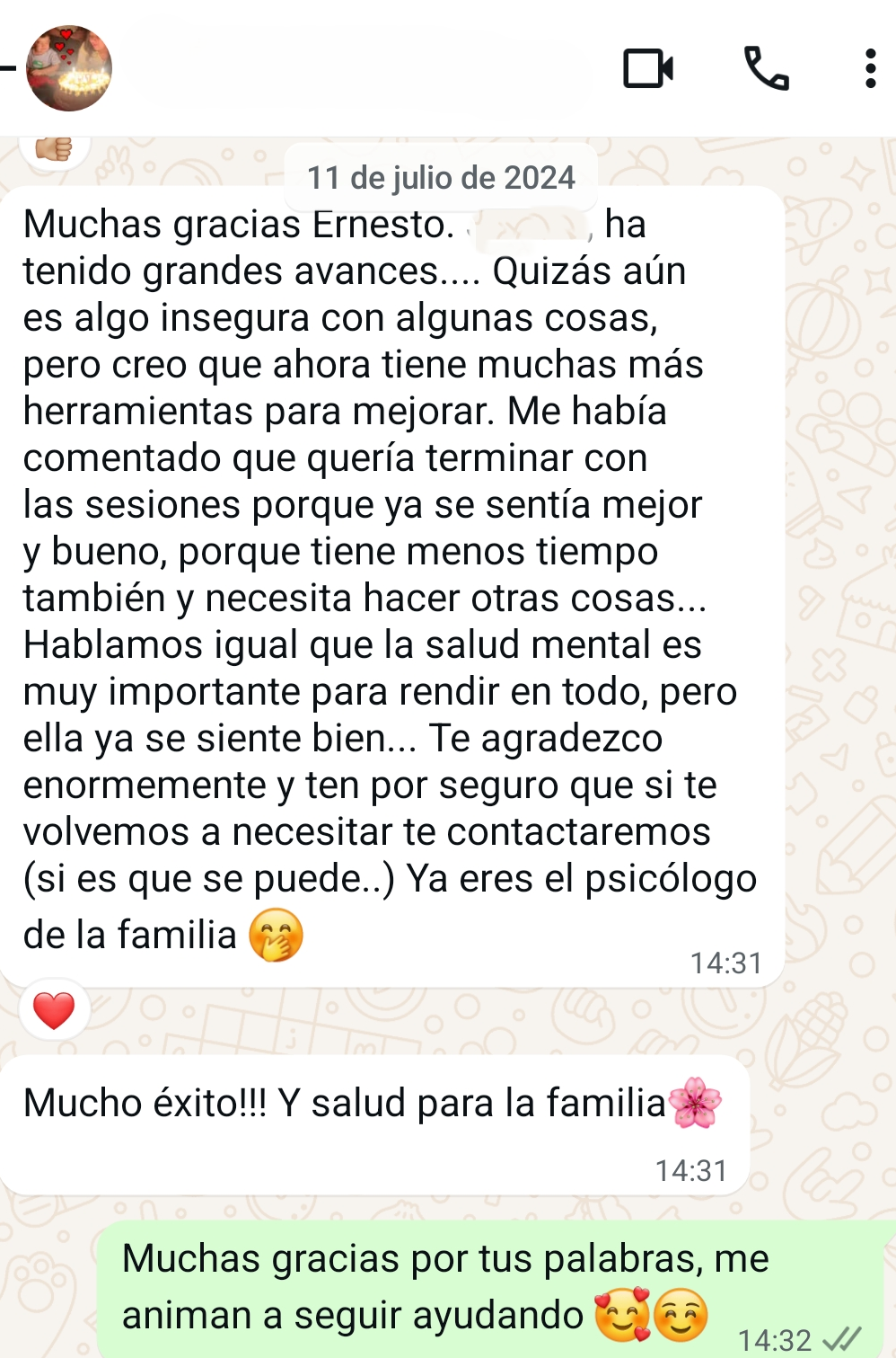 Testimonio Paciente 1